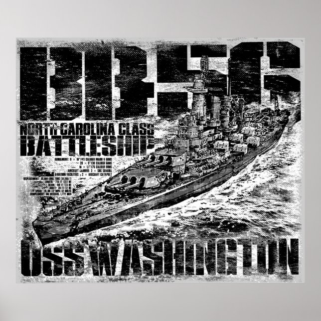 Poster i Battleship Washington (Framsidan)