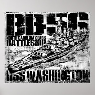 Poster i Battleship Washington