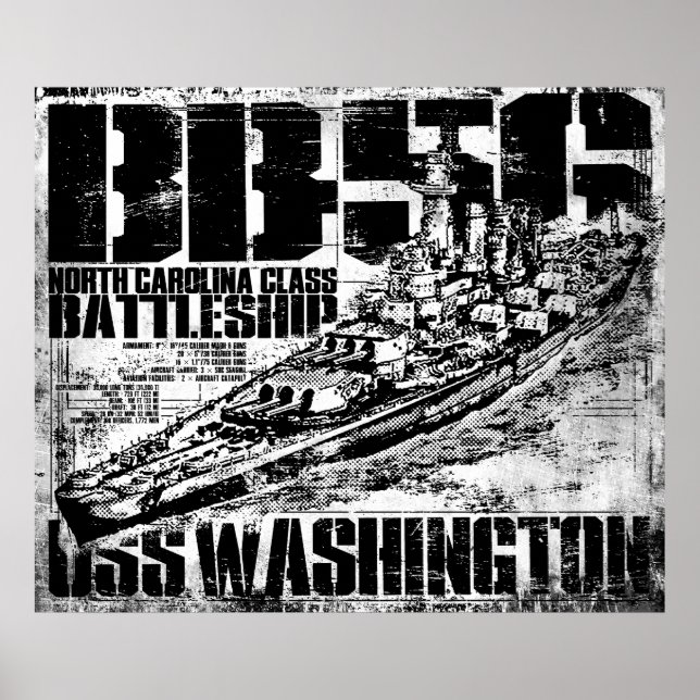 Poster i Battleship Washington (Framsidan)