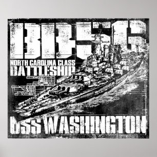 Poster i Battleship Washington