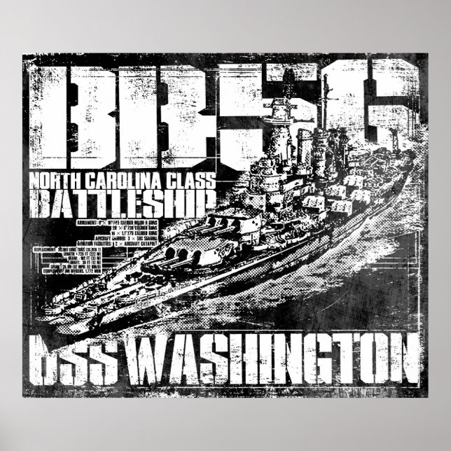 Poster i Battleship Washington (Framsidan)