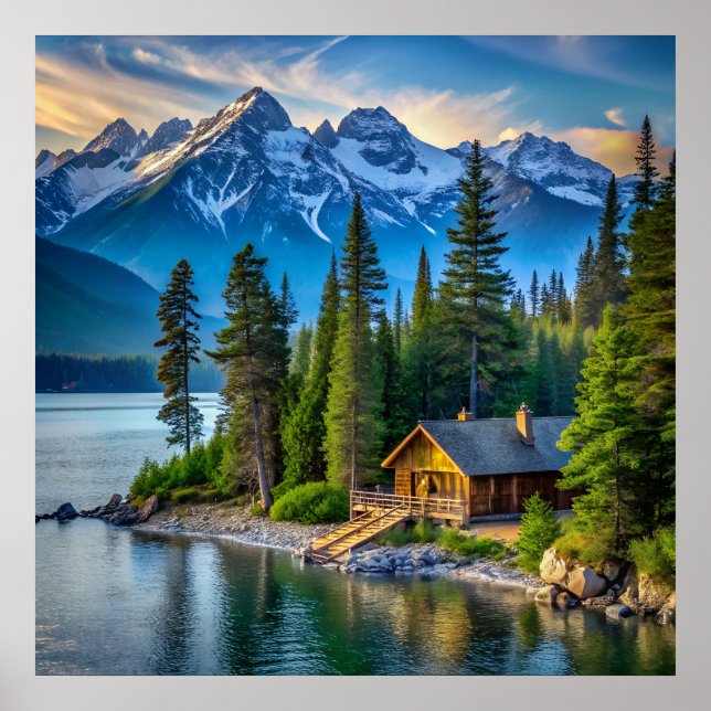 Poster i bergsvy (Framsidan)