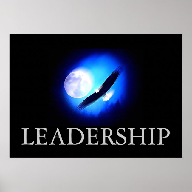 Poster i Black & Blue Motitive Leaagement Eagle (Framsidan)