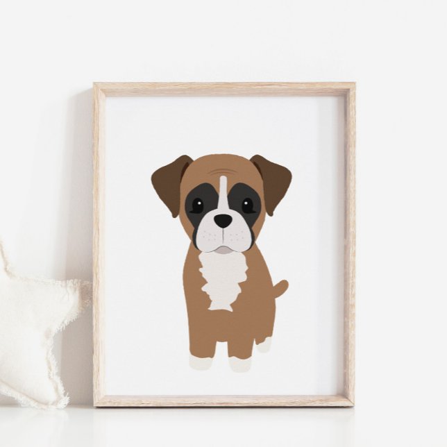 Poster i Boxer Puppy Nursery & Kids Decor (Skapare uppladdad)