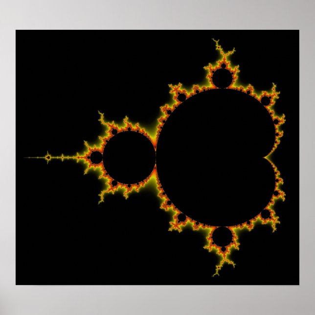 Poster i Fiery Mandelbrot Set (Framsidan)