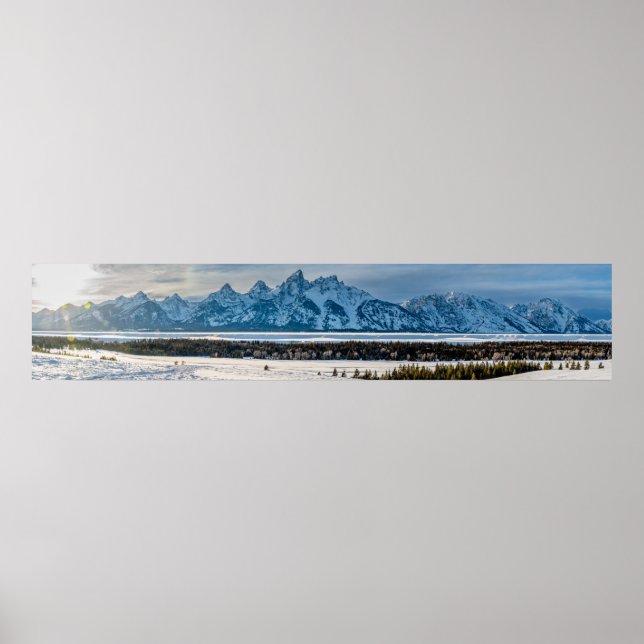 Poster i Grand Teton nationalpark Panorama (Framsidan)