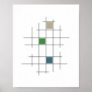 Poster i Hatch Mid Century Modern Retro