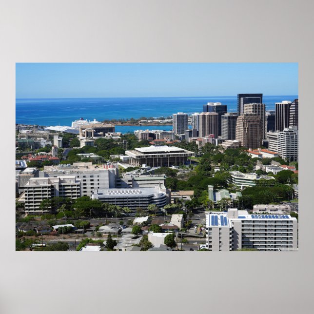 Poster i Honolulu City View (Framsidan)