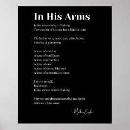 Poster i Kärlek Dikt Wall Art Decor