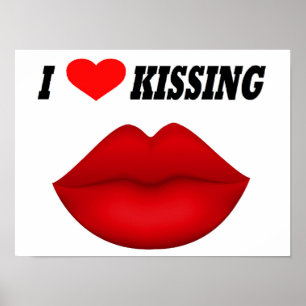 Poster I Kärlek Kissing