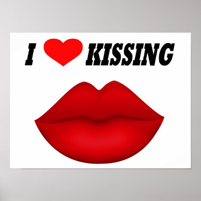 Poster I Kärlek Kissing (Framsidan)