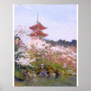 Poster i konst Kyomizu-dera Kyoto