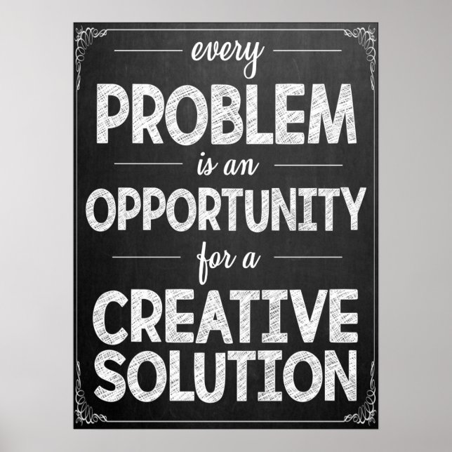 Poster i kreativ Solutions Classroom (Framsidan)