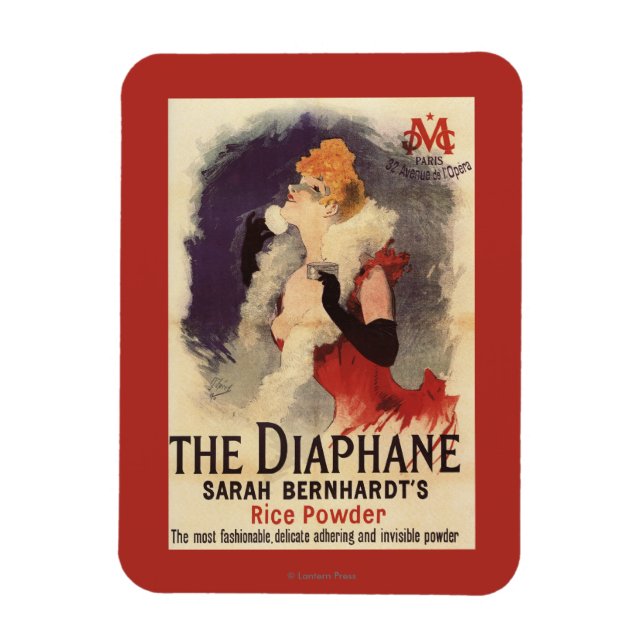 Poster i La Diaphane Woman Powdering Ansikte Promo Magnet (Vertikal)