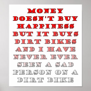 Poster i Money Buys Dirtbikes