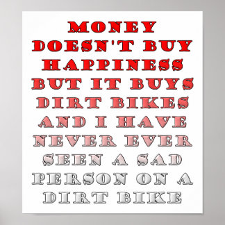 Poster i Money Buys Dirtbikes