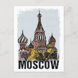 Poster i Moskvas stadstrafik Vintage resor Vykort