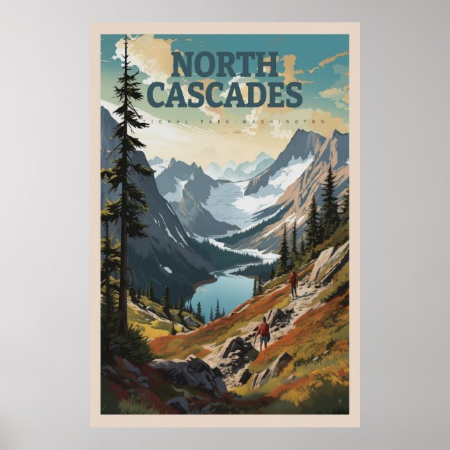 Poster i norra Cascades (Framsidan)