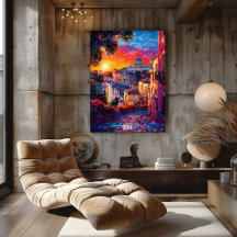 Poster i Rom City Skyline - italiensk konst