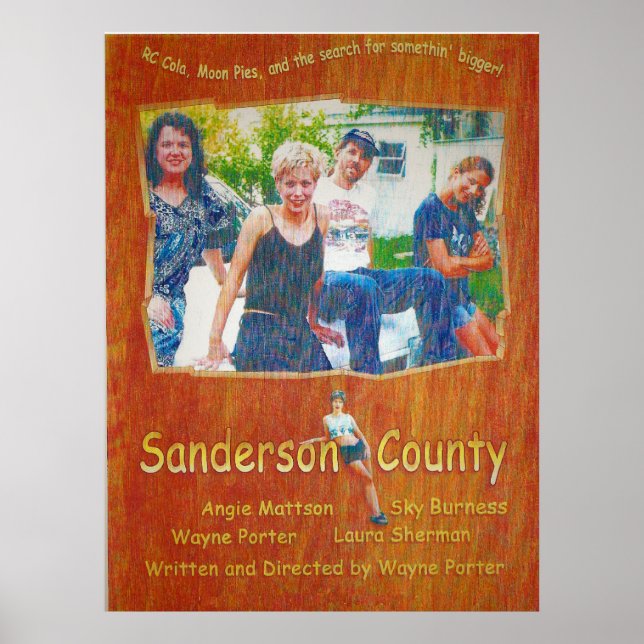 Poster i Sanderson County-film (Framsidan)