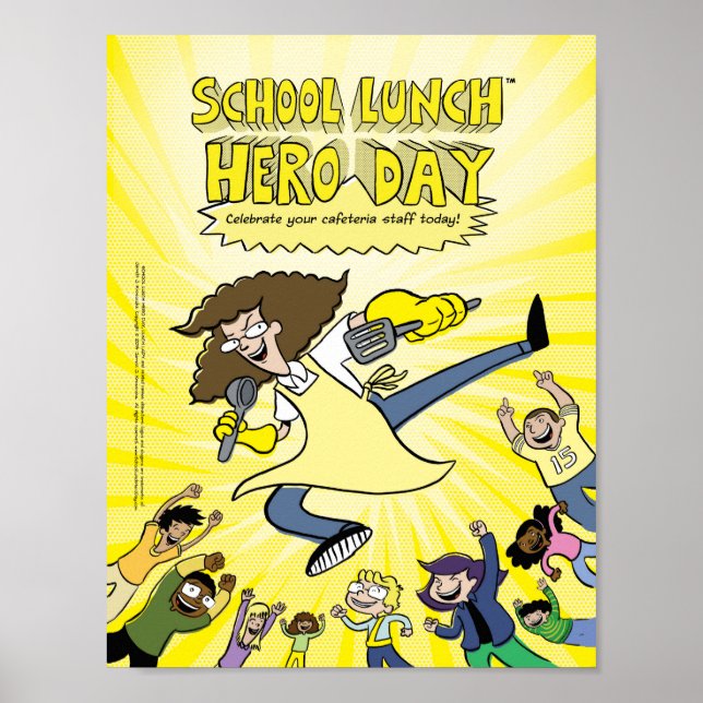 Poster i School Lunch Hero Day (Framsidan)