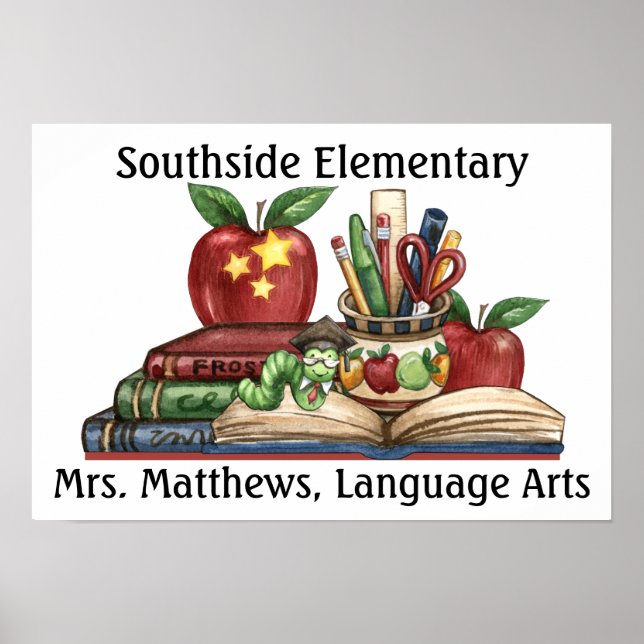 Poster i skolan - Behandla din rektor! (Framsidan)