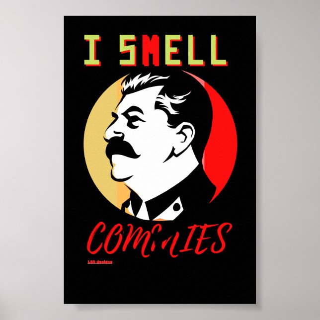 poster I SMELL COMMIES 3 STALIN (Framsidan)