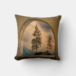 Poster i vattenfärgsberg,Naturväggskonst,Vattenkol Kudde