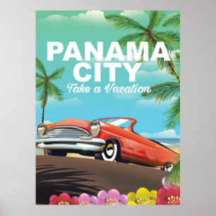poster i vintage resor i Panama