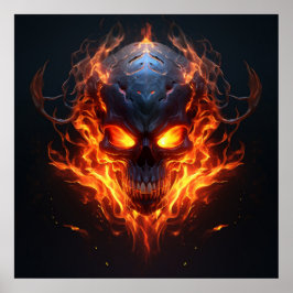 Poster Infernal Blaze Skull