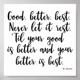 Poster inför St. Jerome - Self Improvement