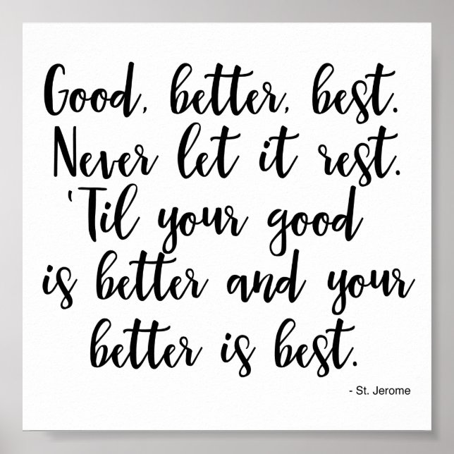 Poster inför St. Jerome - Self Improvement (Framsidan)