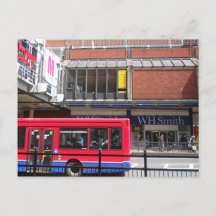 Poster inklusive Red London Buss Vykort