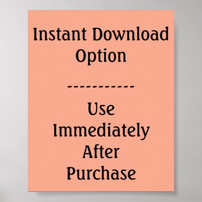 Poster Instant Download Template (Framsidan)