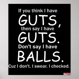 Poster inte Bollar Black