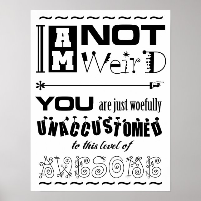 Poster inte Konstig (Framsidan)