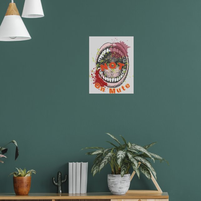 poster "Inte på ljud av" (Vardagsrum 1)