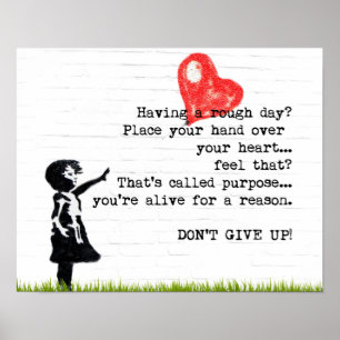 Poster inte uppmuntringsoffert för Ge Up