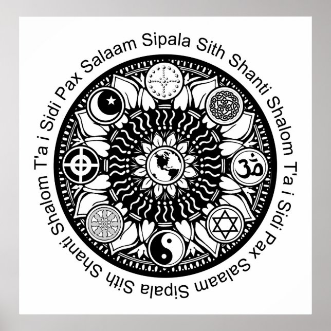 poster iPeace Mandala (Framsidan)