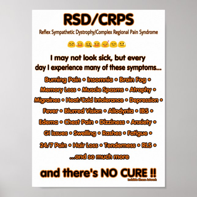 POSTER... Jag kanske inte ser sjuk ut...ESD/CRPS Poster (Framsidan)