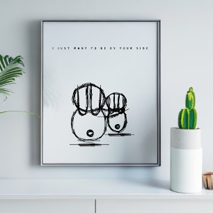 Poster Jag vill bara vara vid er sida