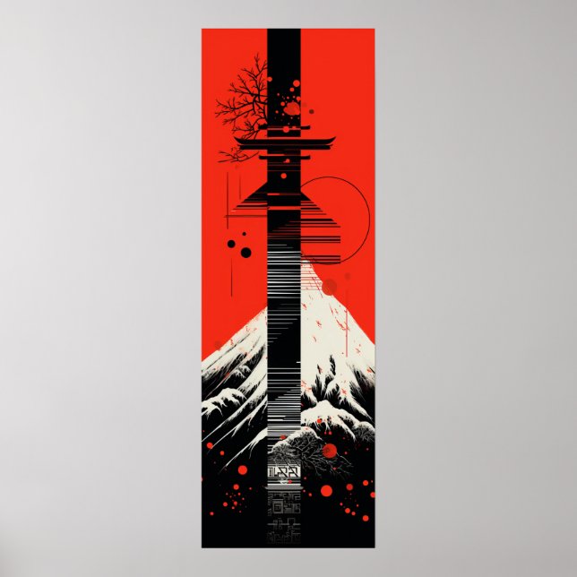 Poster japansk Brev-grafik (Framsidan)