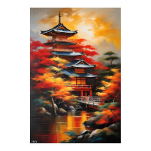 Poster | Japansk kultur | OLJEMÅLNING STIL