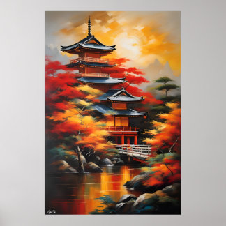 Poster | Japansk kultur | OLJEMÅLNING STIL