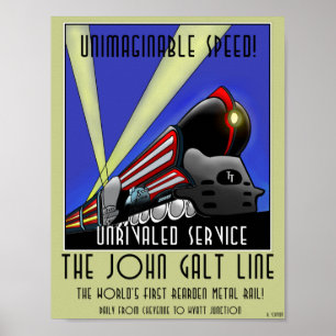 Poster - John Galt Line Travel Poster
