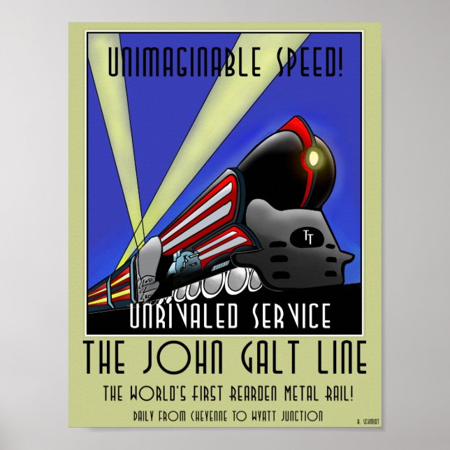 Poster - John Galt Line Travel Poster (Framsidan)