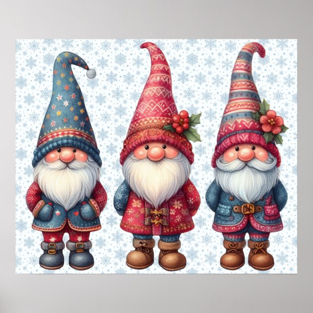 Poster Jul Gnomes Trio (Framsidan)