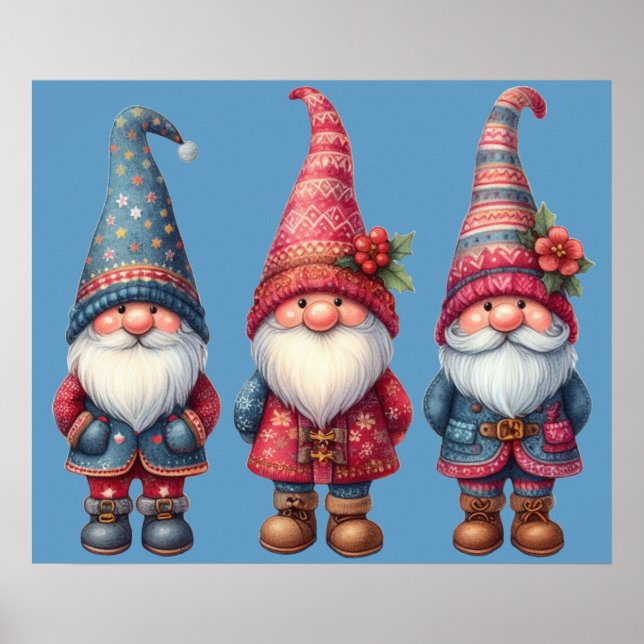Poster Jul Gnomes Trio (Framsidan)