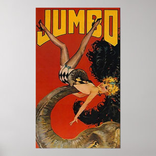 POSTER JUMBO GIANT ELEPHANT & DAM!