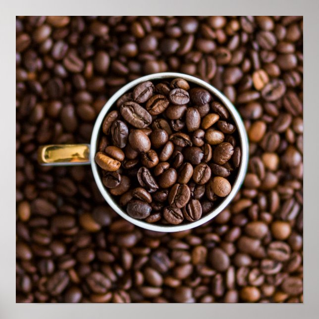 Poster kaffebönor (Framsidan)